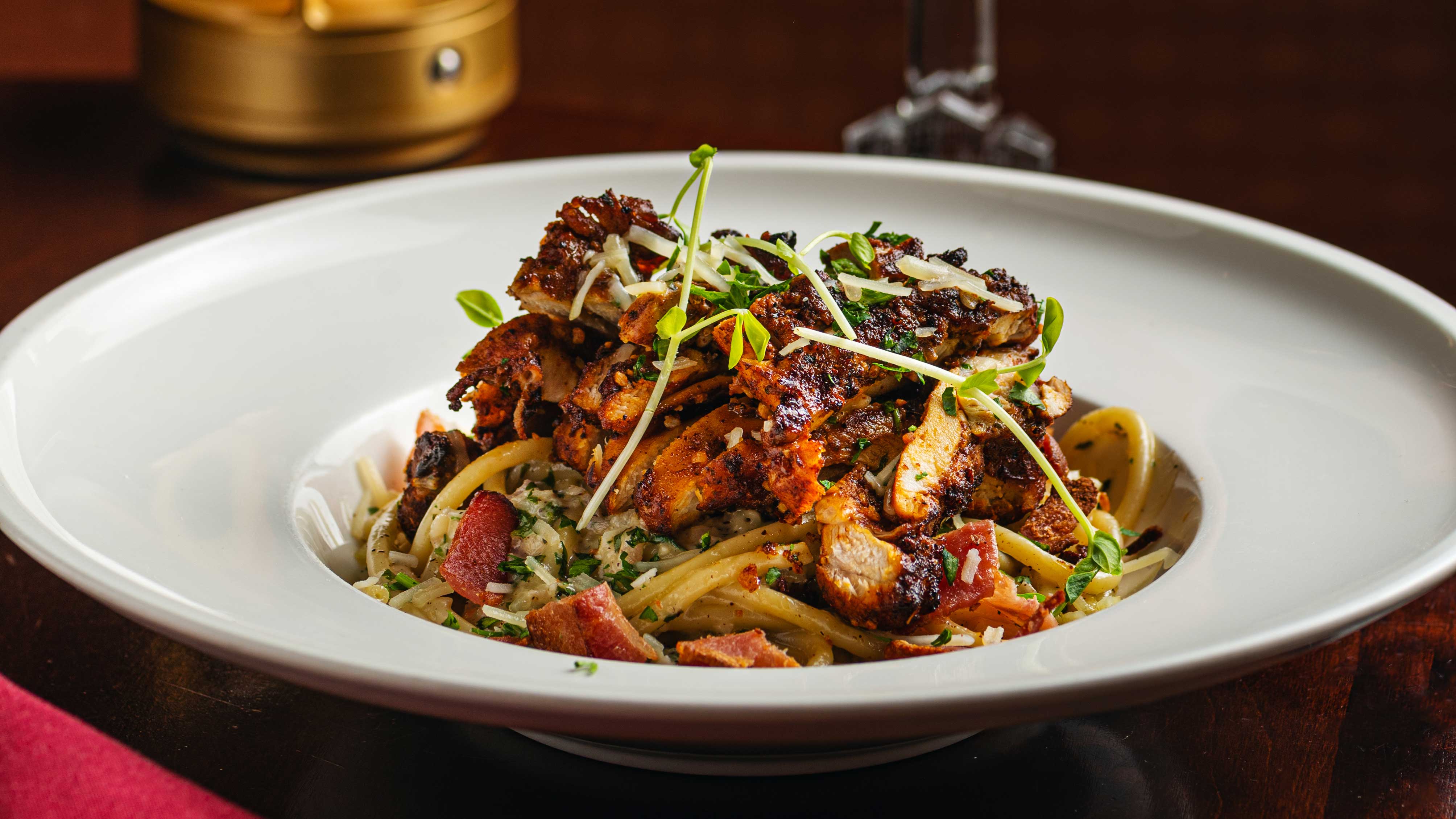 Smoked Chicken Bucatini